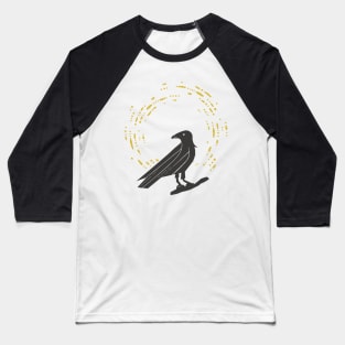 Moon Crow Baseball T-Shirt